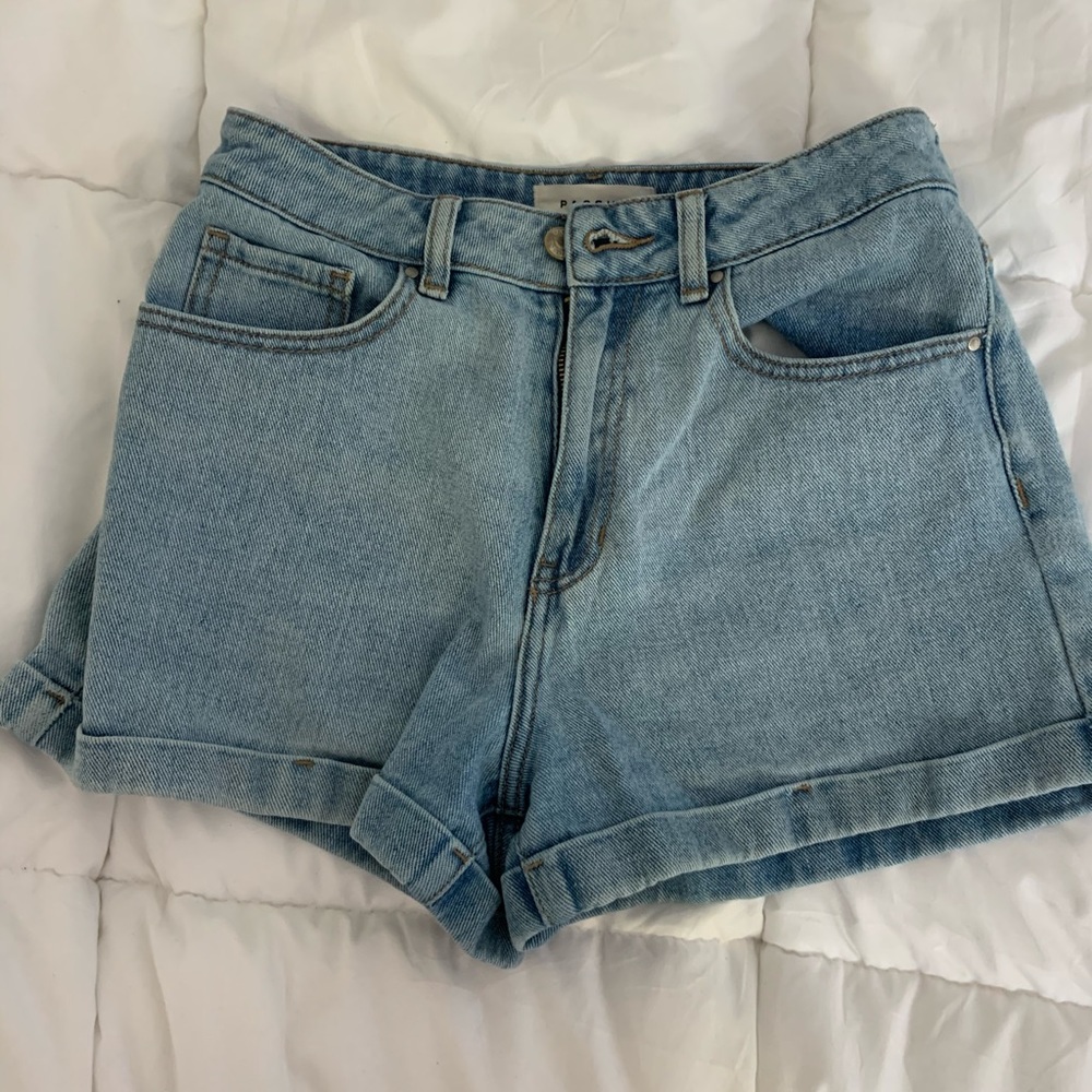 Lightwash Denim Shorts
